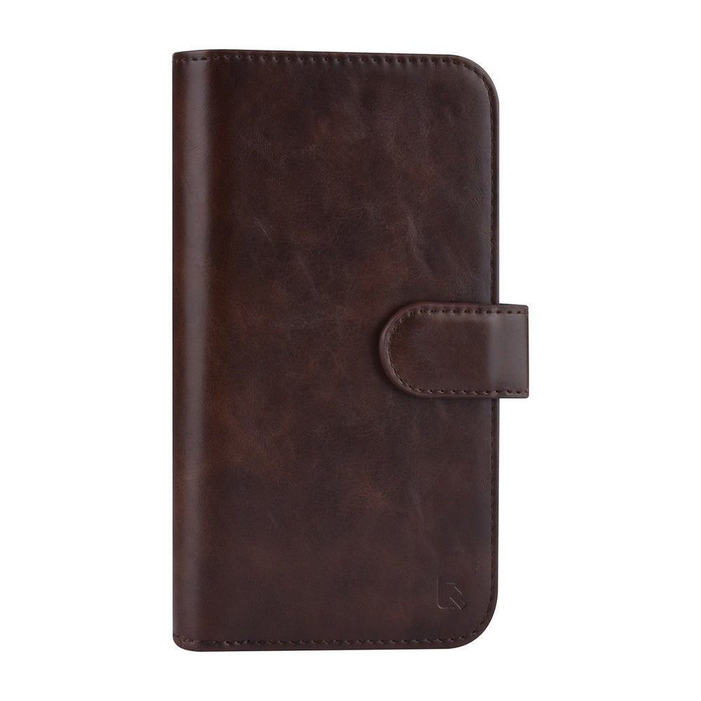 UNIQ Accessory Samsung Galaxy S22 Book Case hoesje - Pasjeshouder voor 9 pasjes - Magneetsluiting - DonkerBruin-Hoesjes-Ilumina Benelux