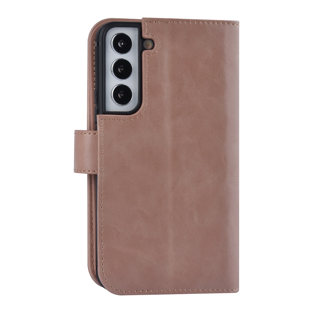 UNIQ Accessory Samsung Galaxy S22 Book Case hoesje - Pasjeshouder voor 9 pasjes - Magneetsluiting - Rose Gold-Hoesjes-Ilumina Benelux