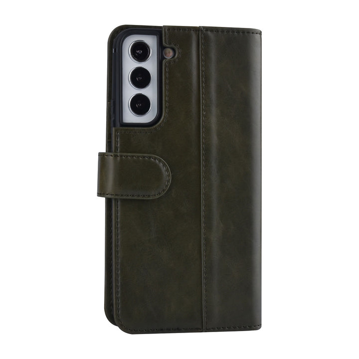 UNIQ Accessory Samsung Galaxy S22 Plus Book Case hoesje - Pasjeshouder voor 3 pasjes - Magneetsluiting - DonkerGroen-Hoesjes-Ilumina Benelux