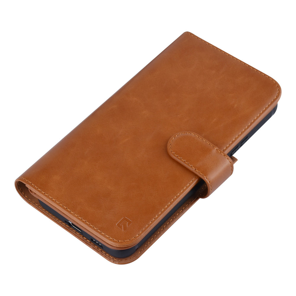 UNIQ Accessory Samsung Galaxy S22 Plus Book Case hoesje - Pasjeshouder voor 9 pasjes - Magneetsluiting - Bruin-Hoesjes-Ilumina Benelux