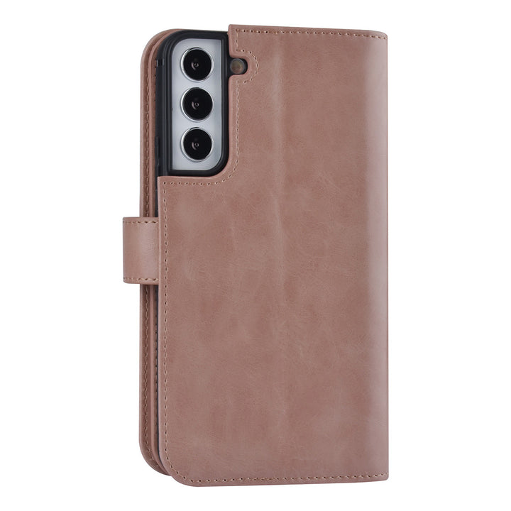 UNIQ Accessory Samsung Galaxy S22 Plus Book Case hoesje - Pasjeshouder voor 9 pasjes - Magneetsluiting - Rose Gold-Hoesjes-Ilumina Benelux