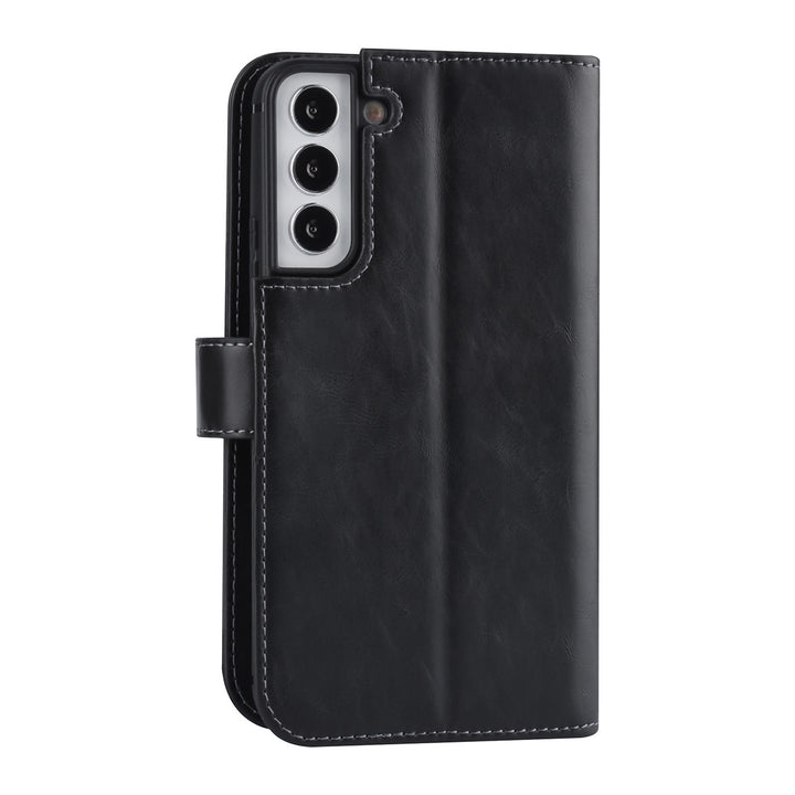 UNIQ Accessory Samsung Galaxy S22 Plus Book Case hoesje - Pasjeshouder voor 9 pasjes - Magneetsluiting - Zwart-Hoesjes-Ilumina Benelux