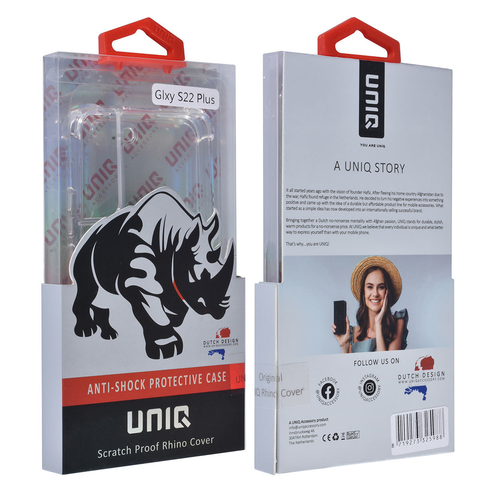 UNIQ Accessory Samsung Galaxy S22 Plus Hardcase Backcover - Antishock - Transparant-Hoesjes-Ilumina Benelux