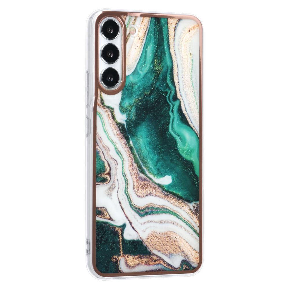 UNIQ Accessory Samsung Galaxy S22 Plus TPU Backcover - Marble Green-Hoesjes-Ilumina Benelux