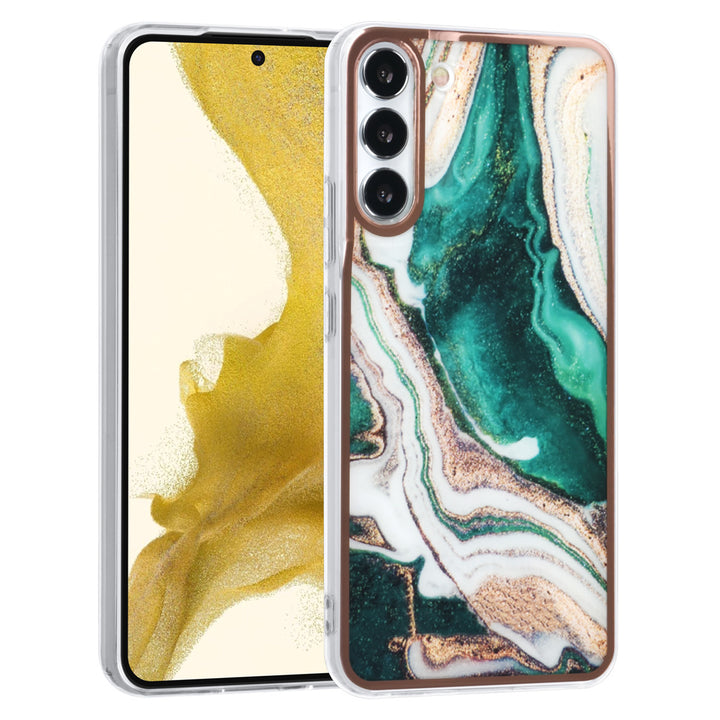 UNIQ Accessory Samsung Galaxy S22 Plus TPU Backcover - Marble Green-Hoesjes-Ilumina Benelux
