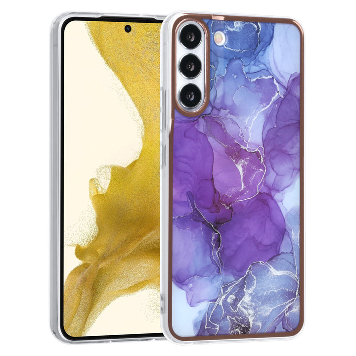 UNIQ Accessory Samsung Galaxy S22 Plus TPU Backcover - Marble Purple-Hoesjes-Ilumina Benelux