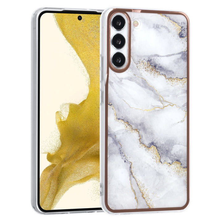 UNIQ Accessory Samsung Galaxy S22 Plus TPU Backcover - Marble White-Hoesjes-Ilumina Benelux