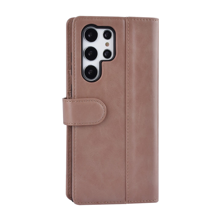 UNIQ Accessory Samsung Galaxy S22 Ultra Book Case hoesje - Pasjeshouder voor 3 pasjes - Magneetsluiting - Rose Gold-Hoesjes-Ilumina Benelux