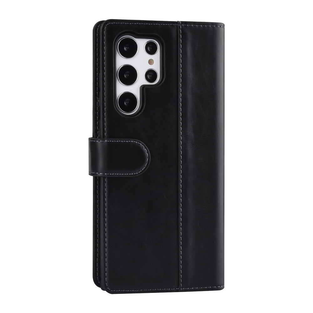 UNIQ Accessory Samsung Galaxy S22 Ultra Book Case hoesje - Pasjeshouder voor 3 pasjes - Magneetsluiting - Zwart-Hoesjes-Ilumina Benelux