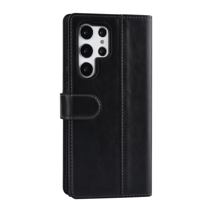 UNIQ Accessory Samsung Galaxy S22 Ultra Book Case hoesje - Pasjeshouder voor 3 pasjes - Magneetsluiting - Zwart-Hoesjes-Ilumina Benelux