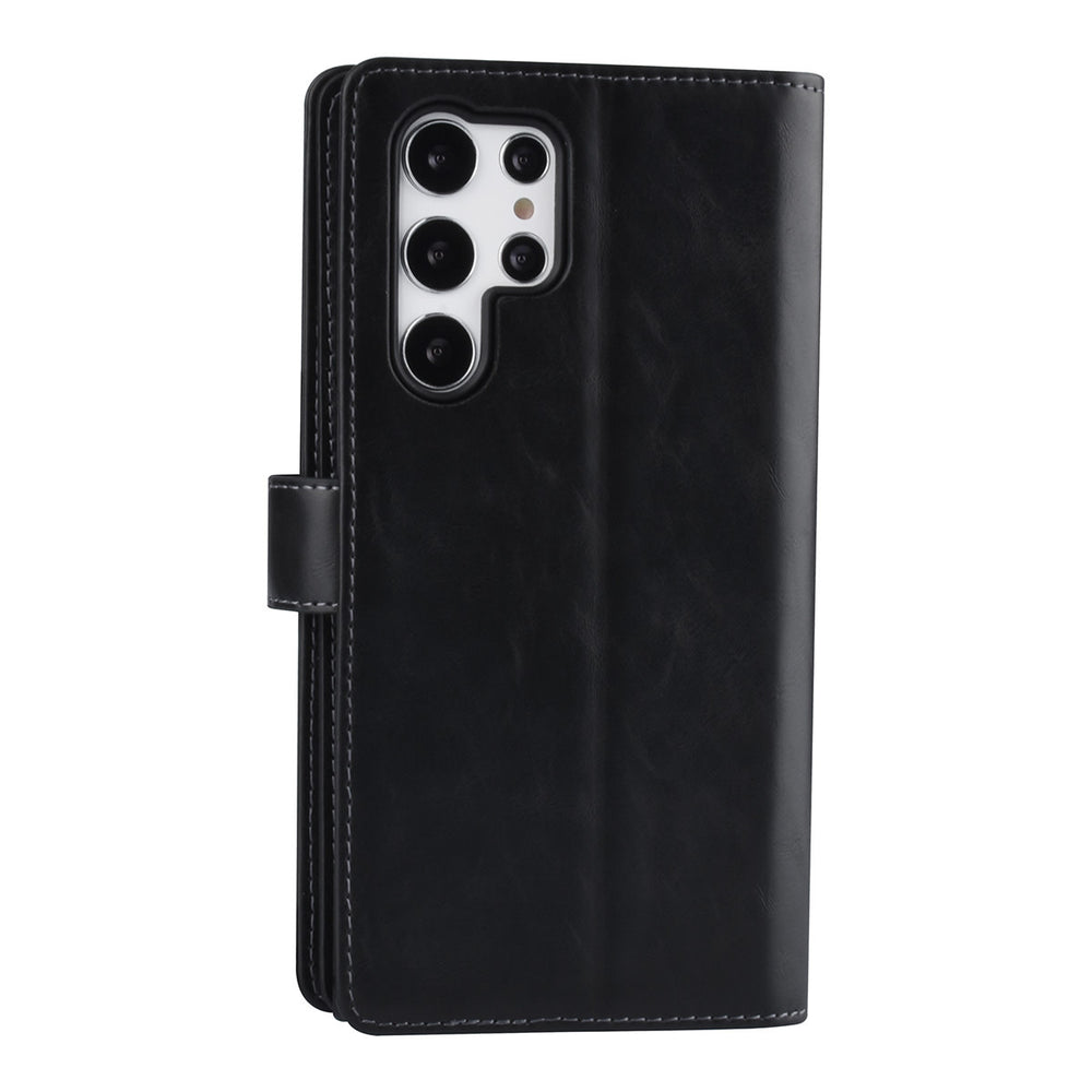 UNIQ Accessory Samsung Galaxy S22 Ultra Book Case hoesje - Pasjeshouder voor 9 pasjes - Magneetsluiting - Zwart-Hoesjes-Ilumina Benelux