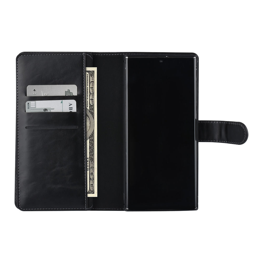 UNIQ Accessory Samsung Galaxy S22 Ultra Book Case hoesje - Pasjeshouder voor 9 pasjes - Magneetsluiting - Zwart-Hoesjes-Ilumina Benelux