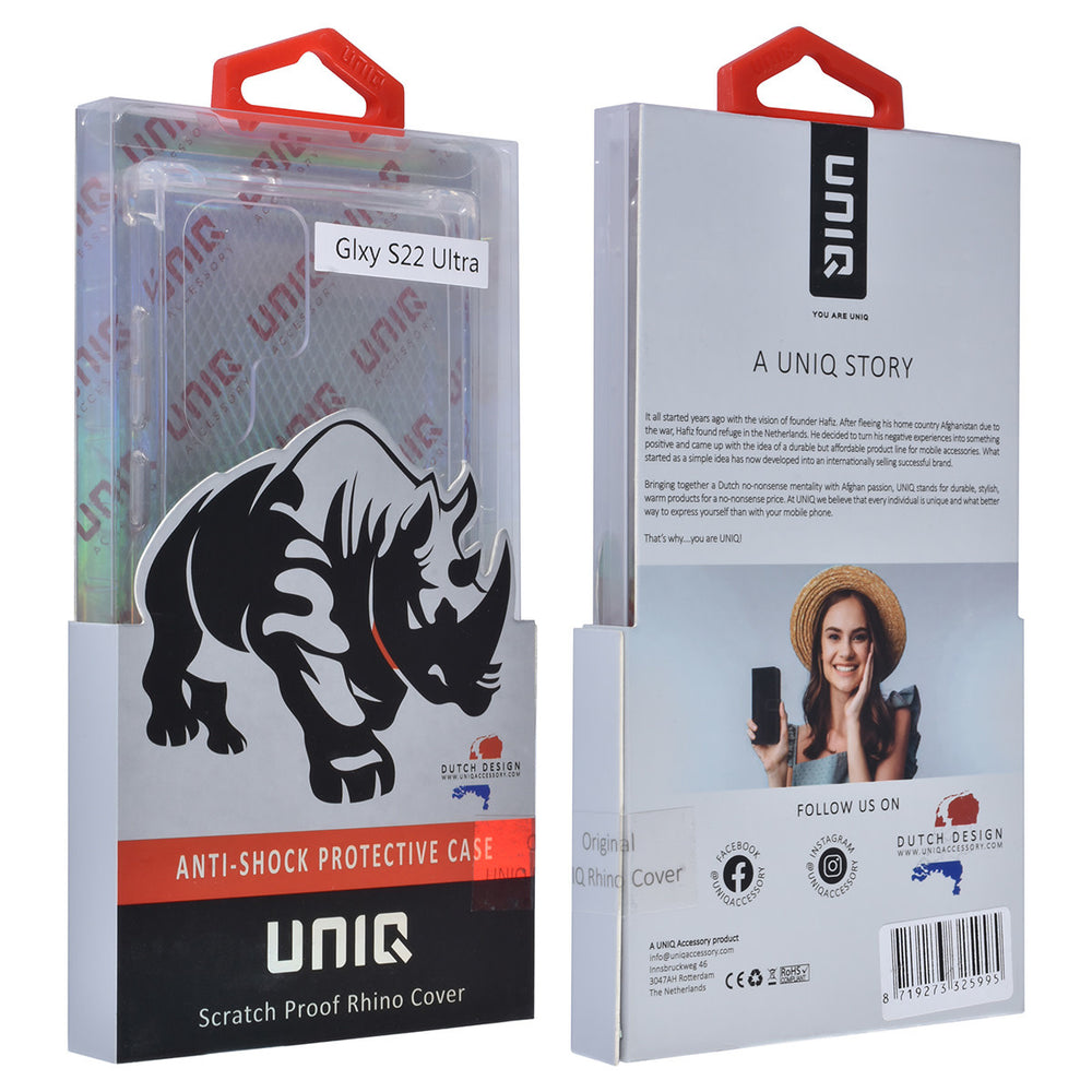 UNIQ Accessory Samsung Galaxy S22 Ultra Hardcase Backcover - Antishock - Transparant-Hoesjes-Ilumina Benelux