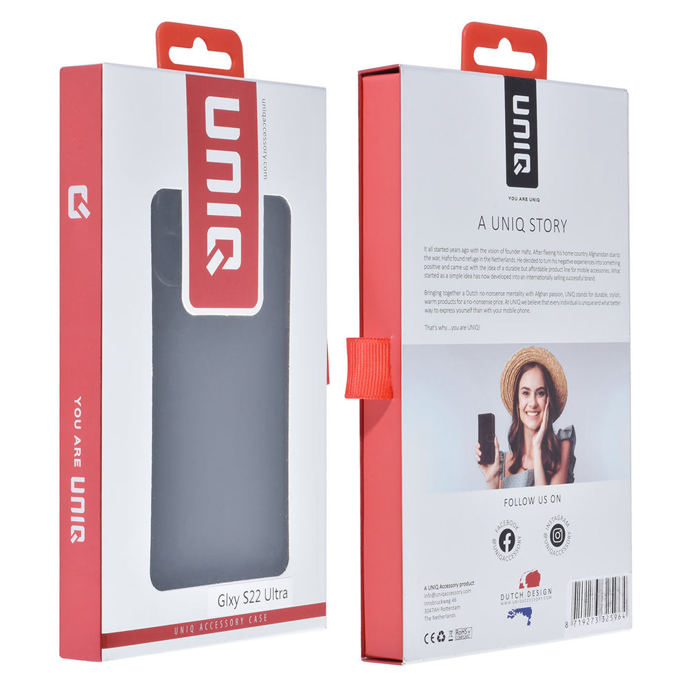 UNIQ Accessory Samsung Galaxy S22 Ultra TPU Backcover - Zwart-Hoesjes-Ilumina Benelux
