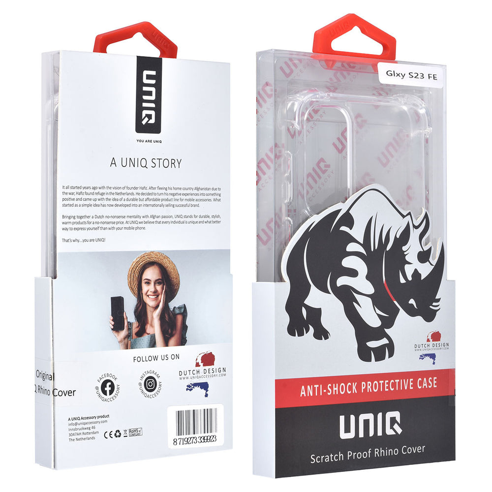 UNIQ Accessory Samsung Galaxy S23 FE Backcover hoesje - Transparant - Antishock-Hoesjes-Ilumina Benelux