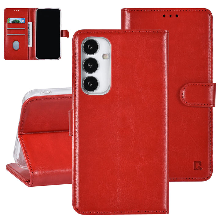 UNIQ Accessory Samsung Galaxy S23 FE Book Case hoesje Pasjeshouder - Rood-Hoesjes-Ilumina Benelux