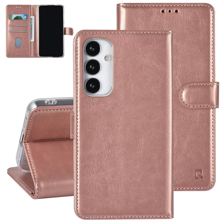 UNIQ Accessory Samsung Galaxy S23 FE Book Case hoesje Pasjeshouder - Rose Gold-Hoesjes-Ilumina Benelux