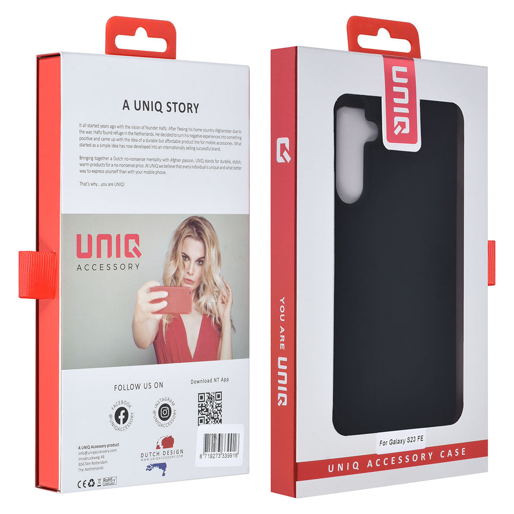 UNIQ Accessory Samsung Galaxy S23 FE TPU Backcover dunne TPU - Zwart-Hoesjes-Ilumina Benelux
