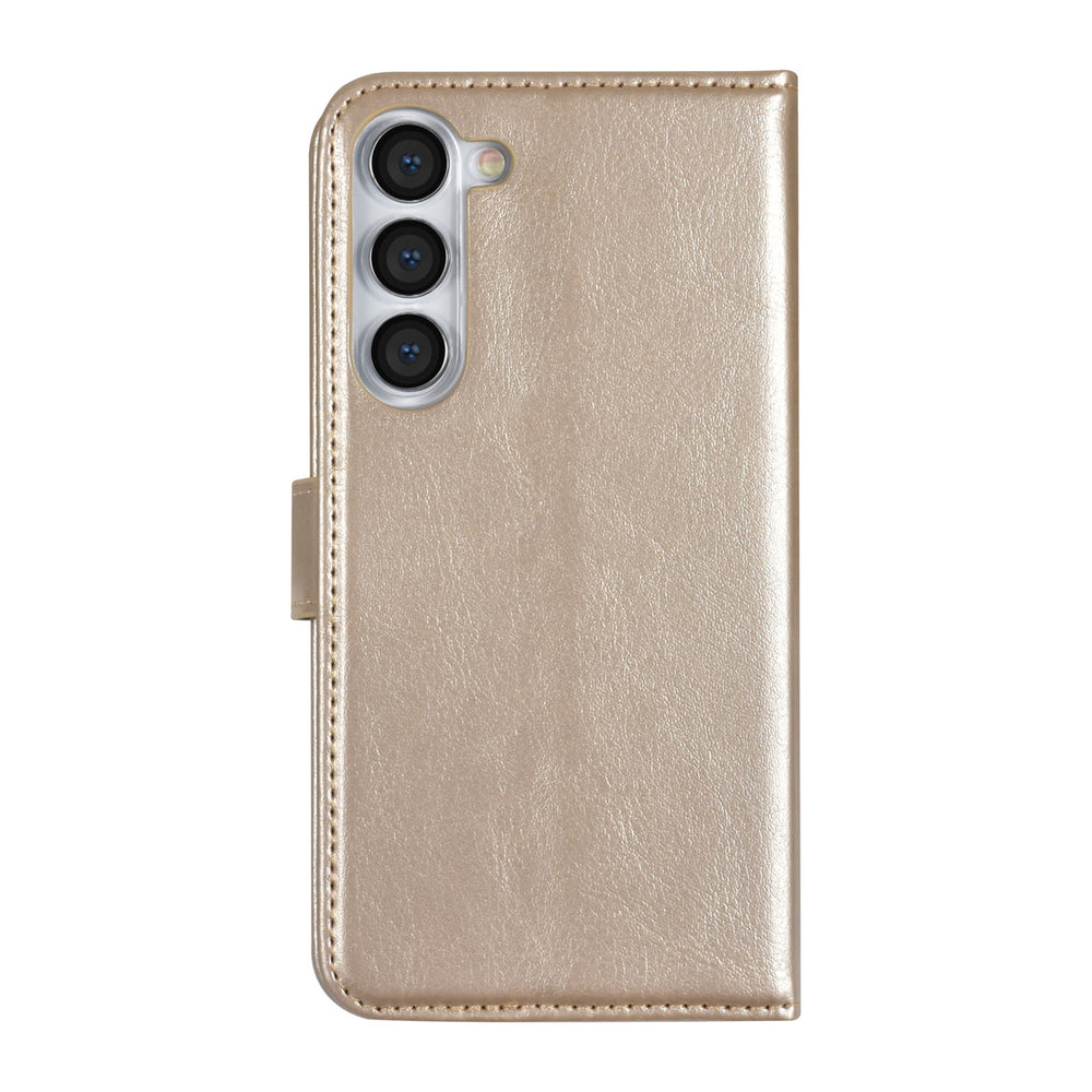 UNIQ Accessory Samsung Galaxy S23 Plus Book Case hoesje - Pasjeshouder voor 3 pasjes - Hanger - Goud-Hoesjes-Ilumina Benelux