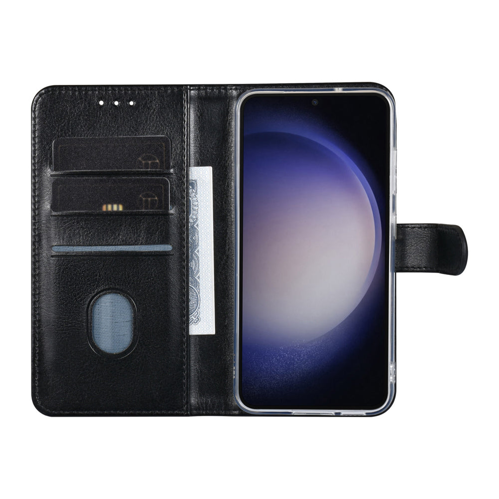 UNIQ Accessory Samsung Galaxy S23 Plus Book Case hoesje - Pasjeshouder voor 3 pasjes - Hanger - Zwart-Hoesjes-Ilumina Benelux