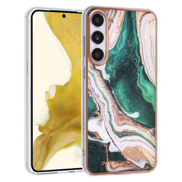 UNIQ Accessory Samsung Galaxy S23 Plus TPU Backcover - Marble Green-Hoesjes-Ilumina Benelux