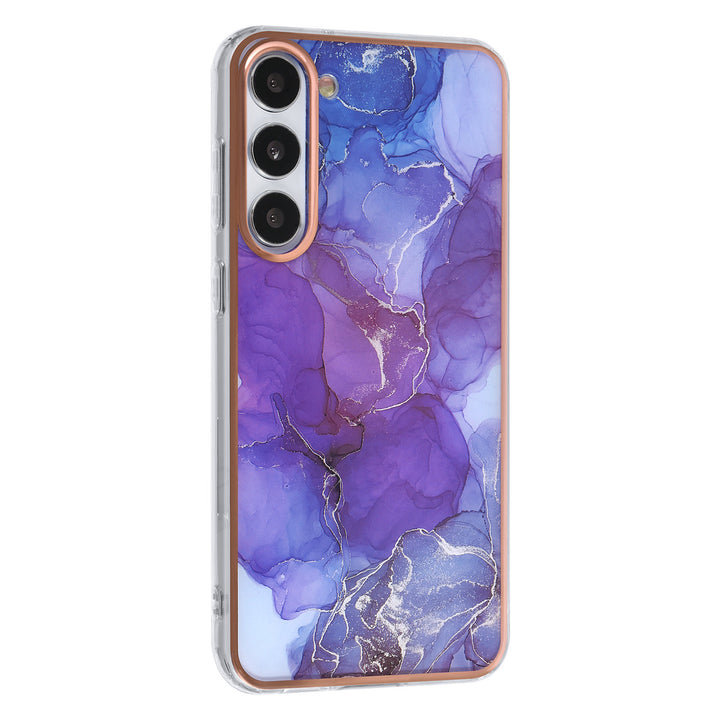 UNIQ Accessory Samsung Galaxy S23 Plus TPU Backcover - Marble Purple-Hoesjes-Ilumina Benelux