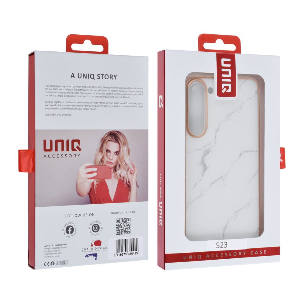 UNIQ Accessory Samsung Galaxy S23 TPU Backcover - Marble-Hoesjes-Ilumina Benelux