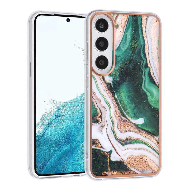 UNIQ Accessory Samsung Galaxy S23 TPU Backcover - Marble Green-Hoesjes-Ilumina Benelux