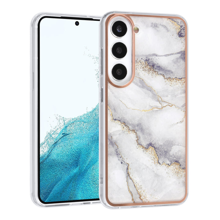 UNIQ Accessory Samsung Galaxy S23 TPU Backcover - Marble White-Hoesjes-Ilumina Benelux