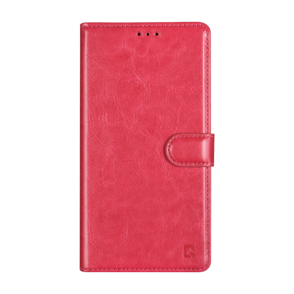 UNIQ Accessory Samsung Galaxy S23 Ultra Book Case hoesje - Pasjeshouder voor 3 pasjes - Hanger - Felroze-Hoesjes-Ilumina Benelux