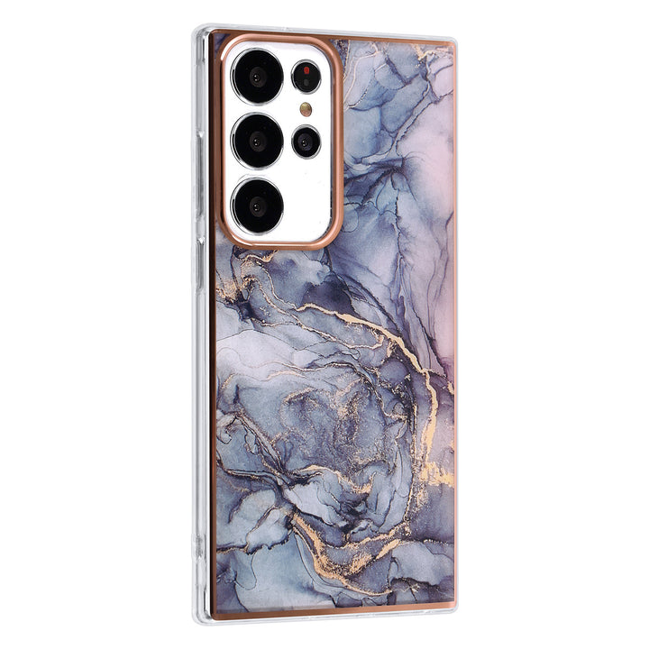 UNIQ Accessory Samsung Galaxy S23 Ultra TPU Backcover - Marble Grey-Hoesjes-Ilumina Benelux