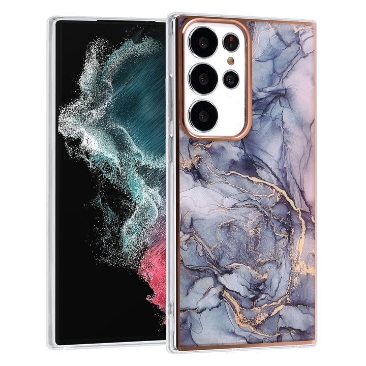 UNIQ Accessory Samsung Galaxy S23 Ultra TPU Backcover - Marble Grey-Hoesjes-Ilumina Benelux