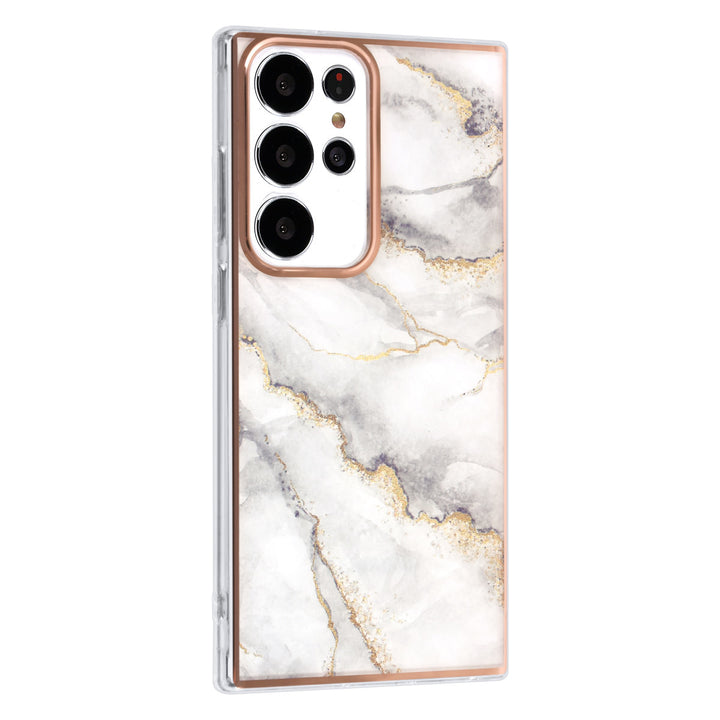 UNIQ Accessory Samsung Galaxy S23 Ultra TPU Backcover - Marble White-Hoesjes-Ilumina Benelux