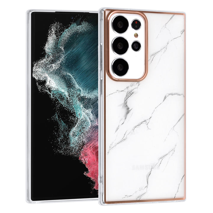 UNIQ Accessory Samsung Galaxy S23 Ultra TPU Backcover - Marble-Hoesjes-Ilumina Benelux