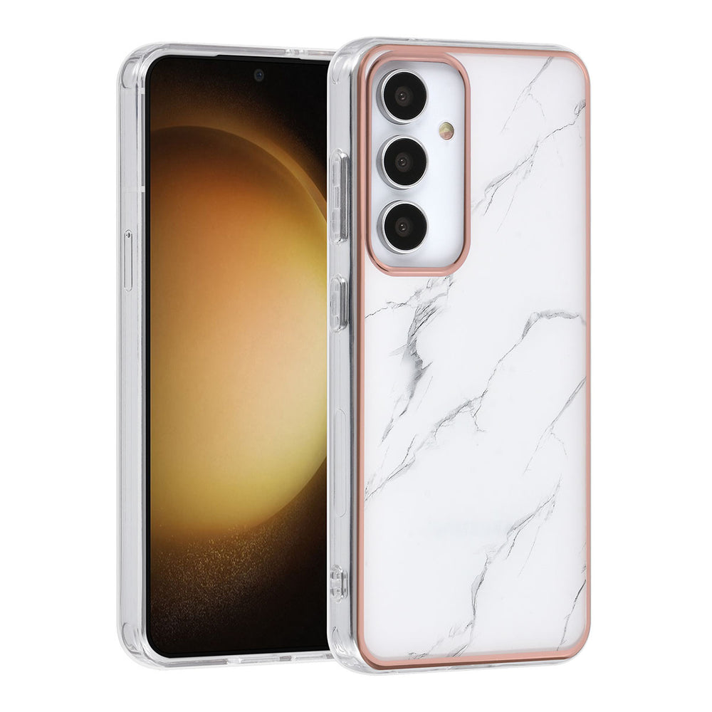 UNIQ Accessory Samsung Galaxy S24 Backcover hoesje Gold Line - Marble-Hoesjes-Ilumina Benelux