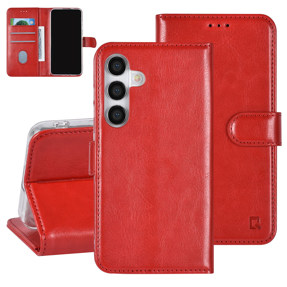 UNIQ Accessory Samsung Galaxy S24 Book Case hoesje 3 pasjeshouder - Rood-Hoesjes-Ilumina Benelux