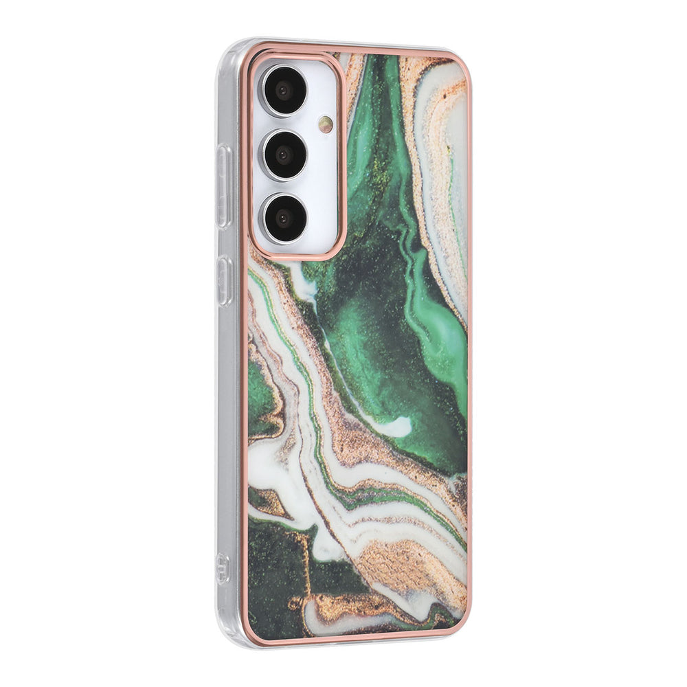 UNIQ Accessory Samsung Galaxy S24 Plus Backcover hoesje - Marble Green-Hoesjes-Ilumina Benelux