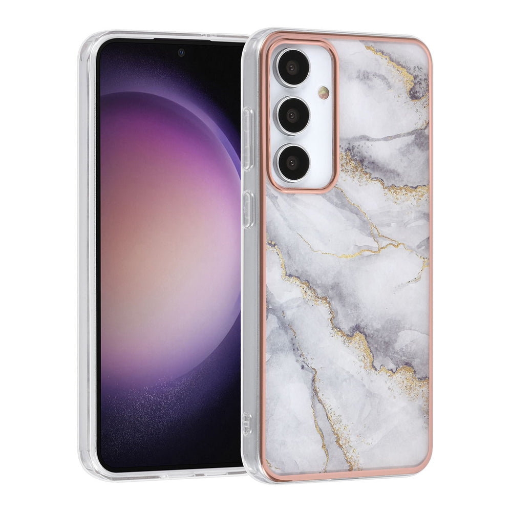 UNIQ Accessory Samsung Galaxy S24 Plus Backcover hoesje - Marble Grey-Hoesjes-Ilumina Benelux