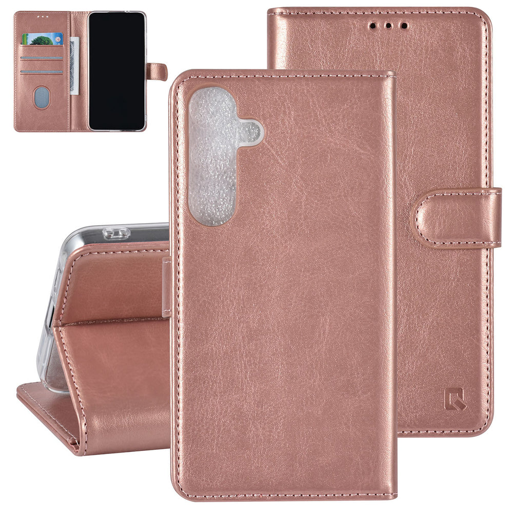 UNIQ Accessory Samsung Galaxy S24 Plus Book Case hoesje 3 pasjeshouder - Rose Gold-Hoesjes-Ilumina Benelux