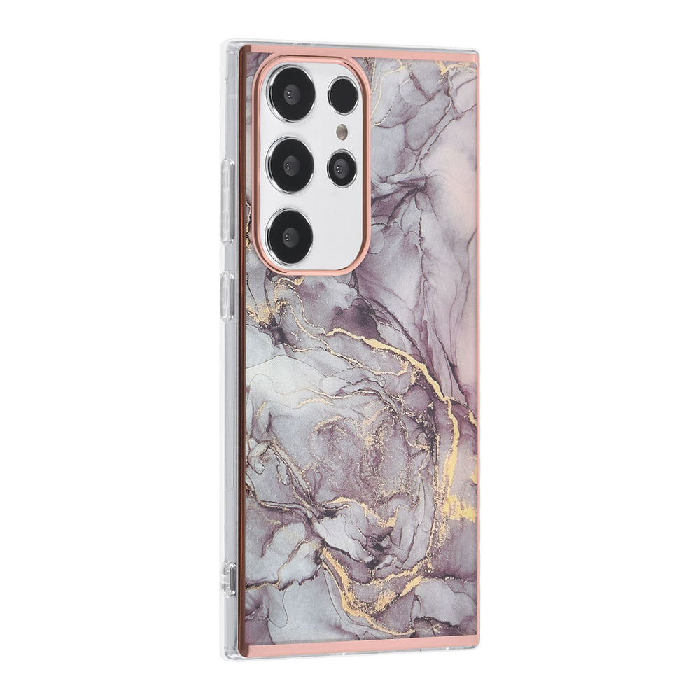UNIQ Accessory Samsung Galaxy S24 Ultra Back Cover hoesje - Marble Grey-Hoesjes-Ilumina Benelux