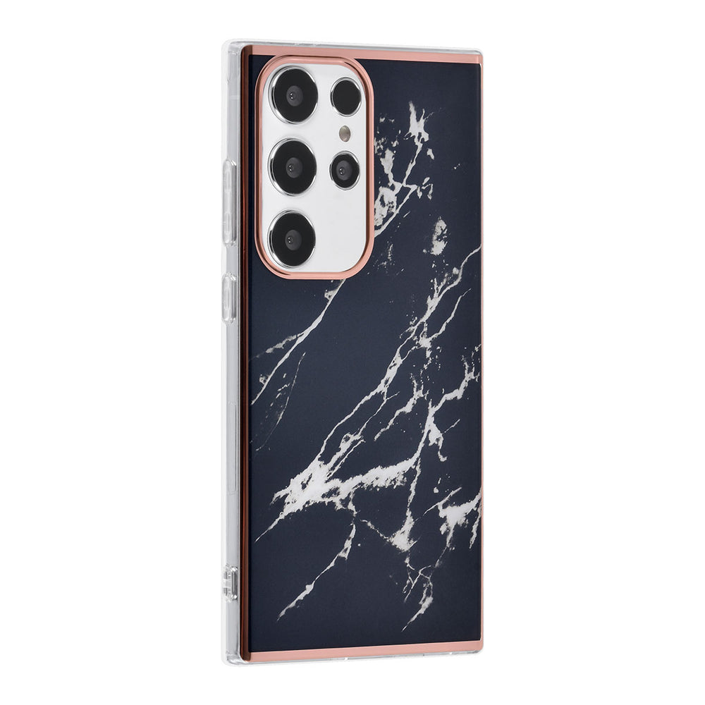 UNIQ Accessory Samsung Galaxy S24 Ultra Backcover hoesje - Marble Black-Hoesjes-Ilumina Benelux