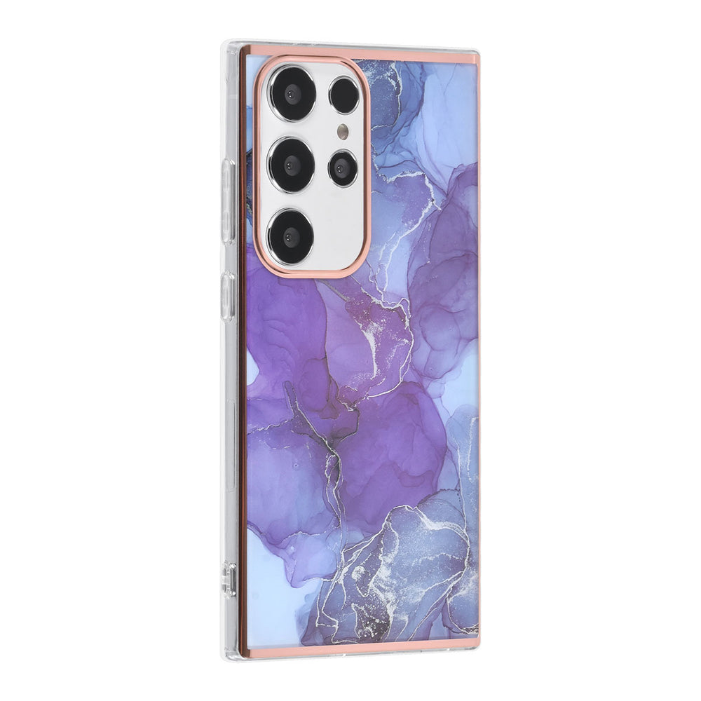 UNIQ Accessory Samsung Galaxy S24 Ultra Backcover hoesje - Marble Purple-Hoesjes-Ilumina Benelux