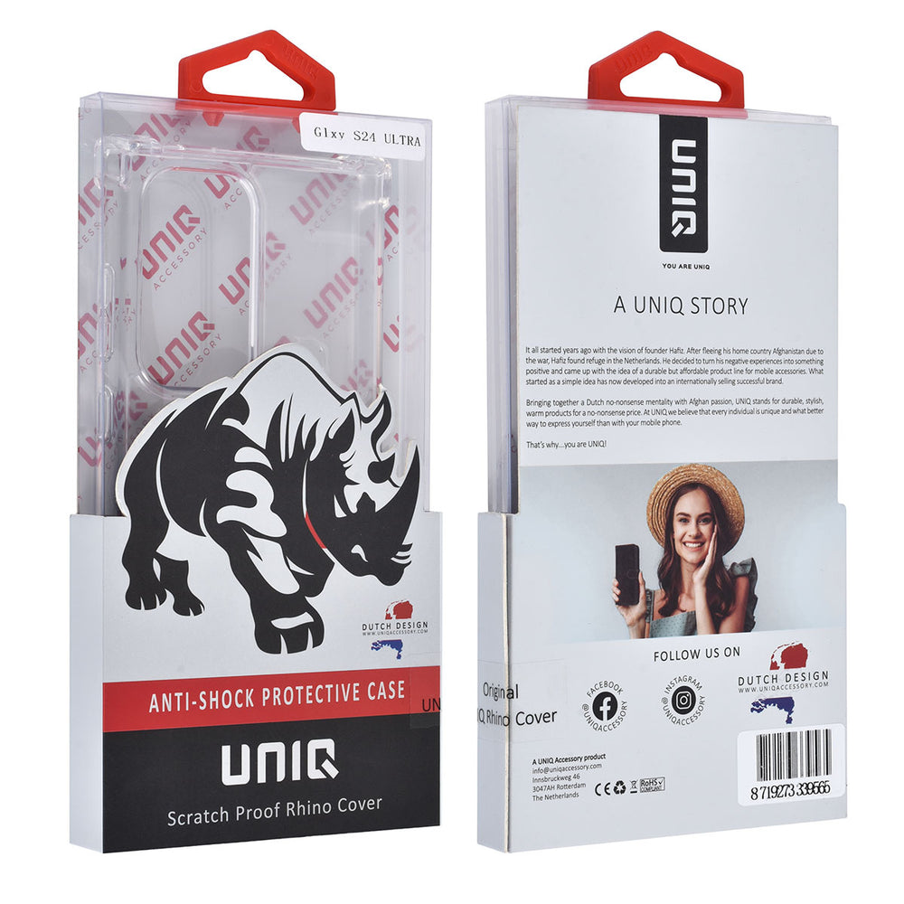 UNIQ Accessory Samsung Galaxy S24 Ultra Backcover hoesje - Transparant - Antishock-Hoesjes-Ilumina Benelux