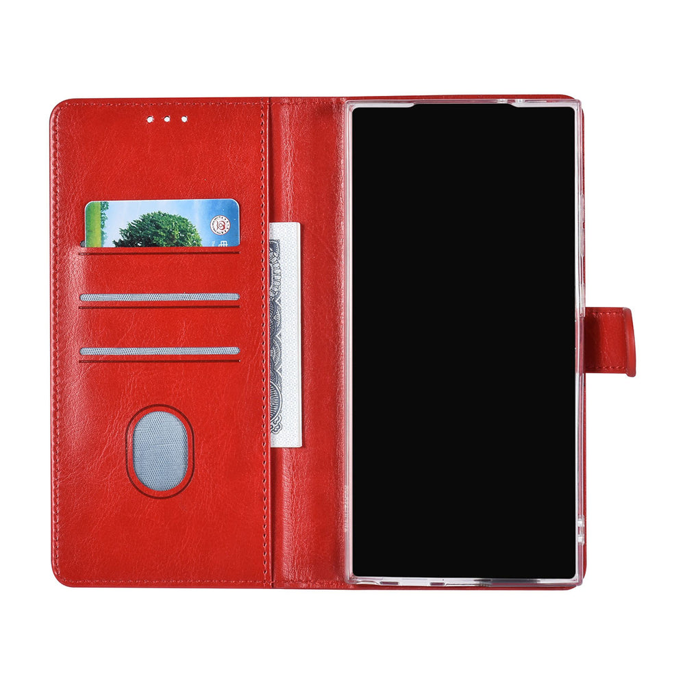 UNIQ Accessory Samsung Galaxy S24 Ultra Book Case hoesje 3 pasjeshouder - Rood-Hoesjes-Ilumina Benelux