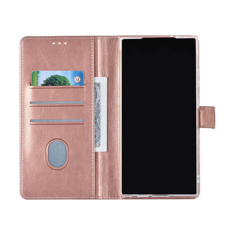 UNIQ Accessory Samsung Galaxy S24 Ultra Book Case hoesje 3 pasjeshouder - Rose Gold-Hoesjes-Ilumina Benelux