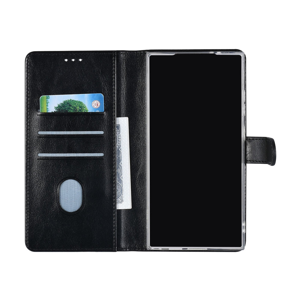 UNIQ Accessory Samsung Galaxy S24 Ultra Book Case hoesje 3 pasjeshouder - Zwart-Hoesjes-Ilumina Benelux
