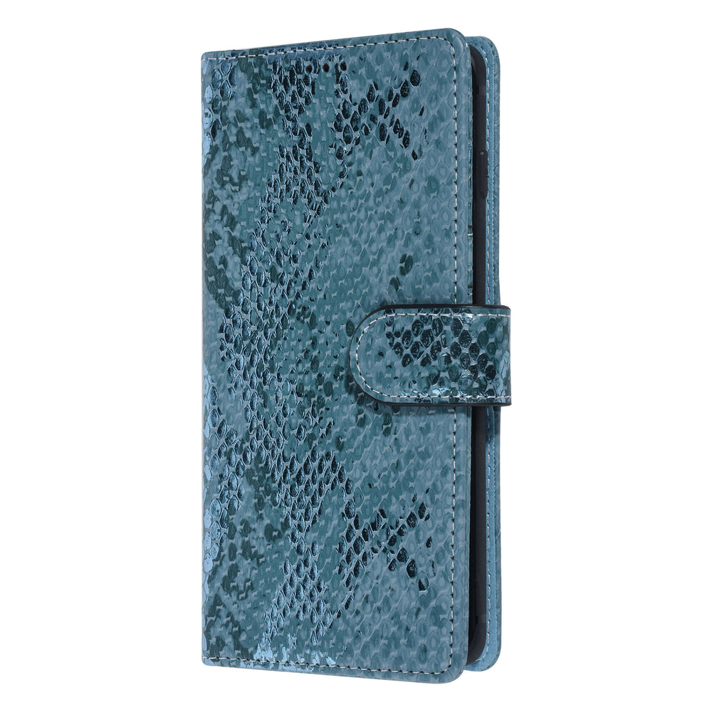 UNIQ Accessory Turquoise Slangenleer hoesje voor Galaxy S10 Plus - Book Case-Hoesjes-Ilumina Benelux
