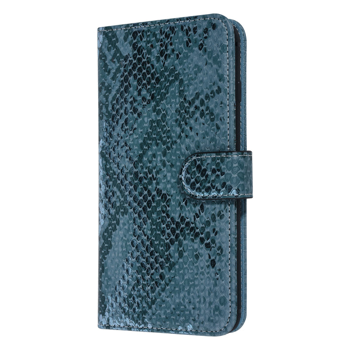 UNIQ Accessory Turquoise Slangenleer hoesje voor iPhone 7-8 Plus - Book Case-Hoesjes-Ilumina Benelux