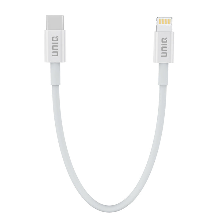 UNIQ Accessory Type-C naar Lightning Kabel - 20cm - Wit-USB-Kabels-Ilumina Benelux