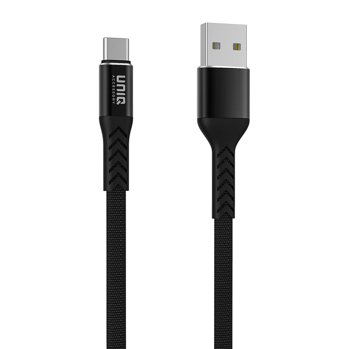 UNIQ Accessory USB Type-C Kabel 20cm snellader dataoverdracht - Zwart-USB-Kabels-Ilumina Benelux
